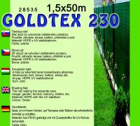 Tieniaca sieť, zel 95% TS GOLDTEX230 1,5x50