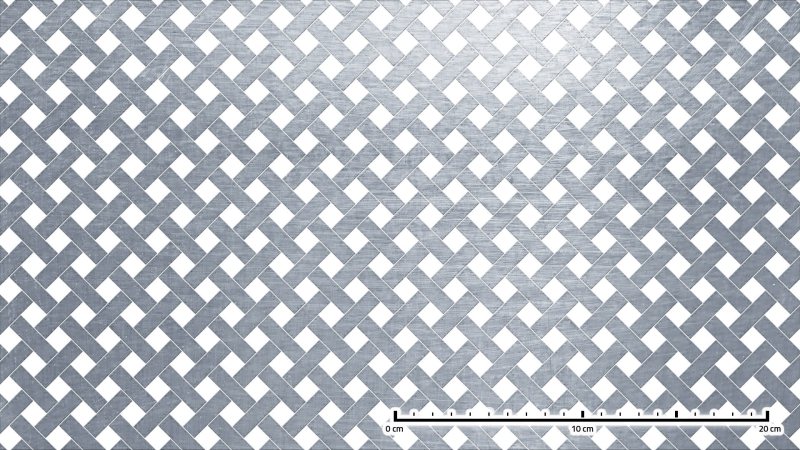 Dierovaný plech DEC45  oceľ  PC prepl. DEC45