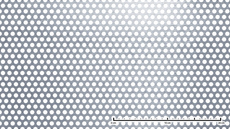 Dierovaný plech oceľ PC Rv08-12/3